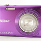 Nikon COOLPIX S3300 Purple With 4GB SDHC Card Digital Camera from Japan #0737