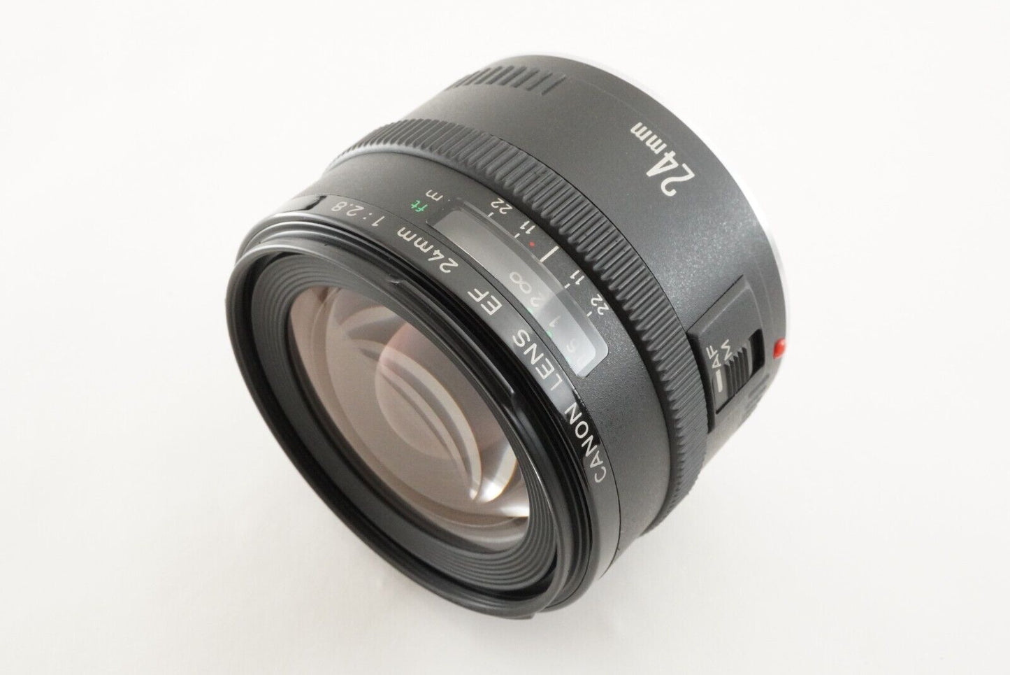 Canon EF 24mm F2.8 & Canon 58mm UV 1x Lens Filter AF Lens from Japan #1835