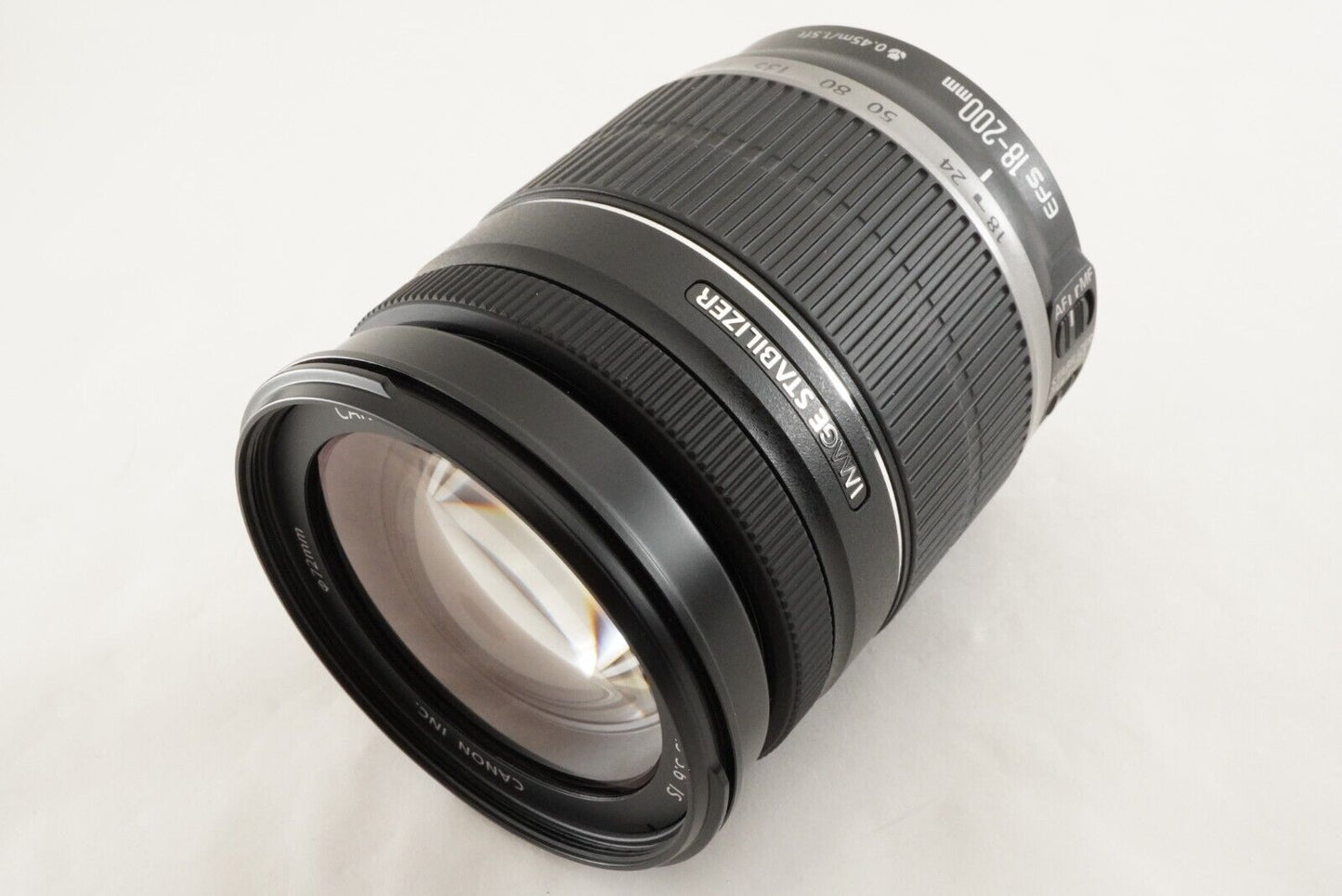 Canon EF-S 18-200mm F3.5-5.6 IS + 72mm UV Filter AF ZOOM Lens from Japan #1433