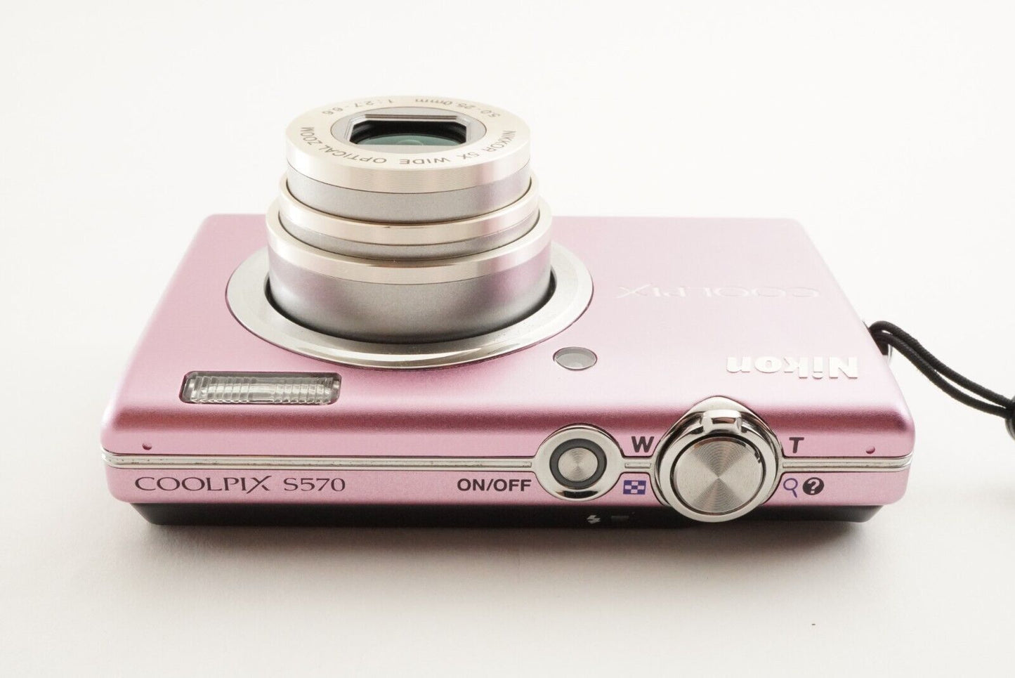 Nikon COOLPIX S570 Pink With 4GB SDHC Card Compact Digital Camer from Japan#1626