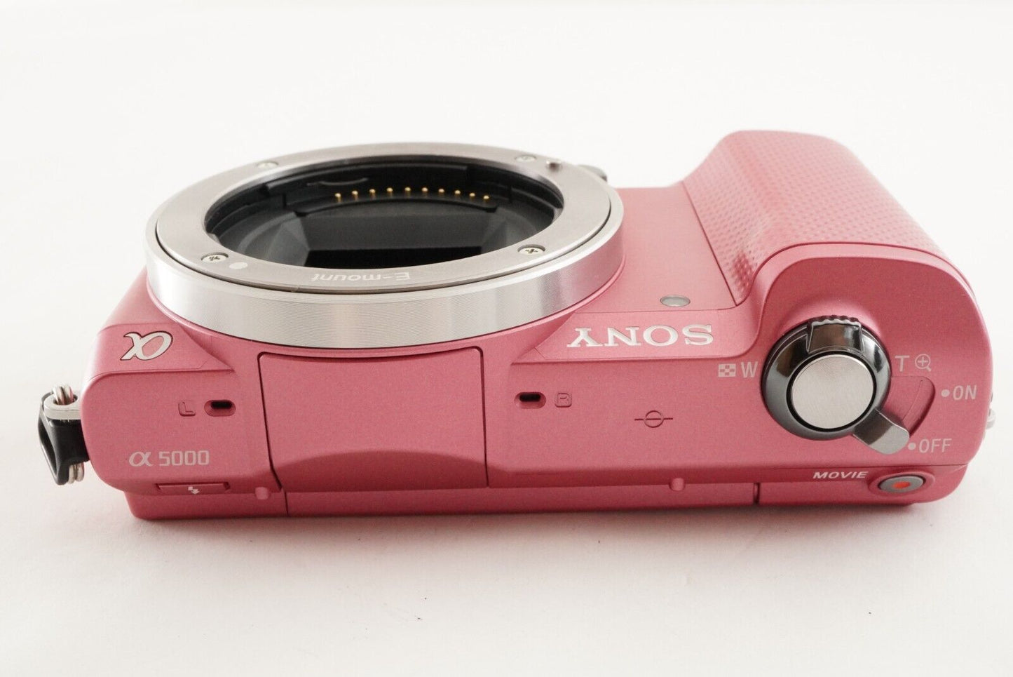 [S/C: 2,700] SONY Alpha a5000 ILCE-5000 Pink + E PZ 16-50mm from Japan #9770