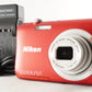 Nikon COOLPIX A100 Red With 4GB SDHC Card Digital Camera from Japan #0764