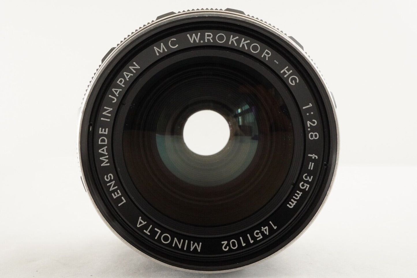 MINOLTA MC W.ROKKOR-HG 35mm F2.8 MF Wide Angle Lens from Japan #9587