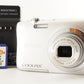 Nikon COOLPIX A100 Silver With 4GB SDHC Card Digital Camera from Japan #0933