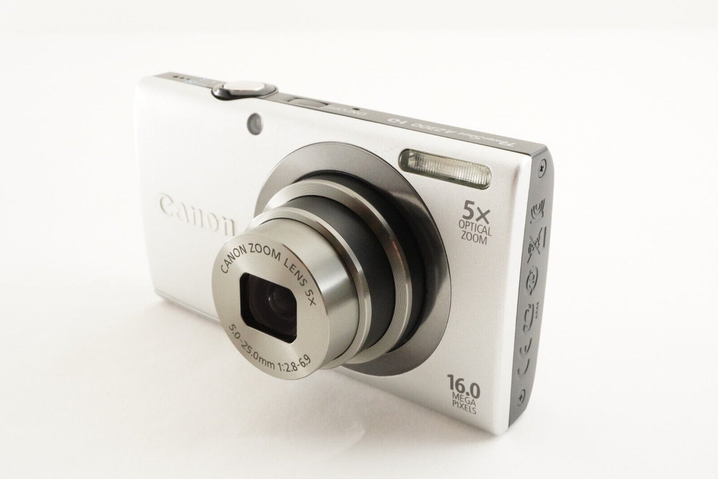 Canon PowerShot A2300 Silver With 4GB SDHC Card Digital Camera from Japan #1572