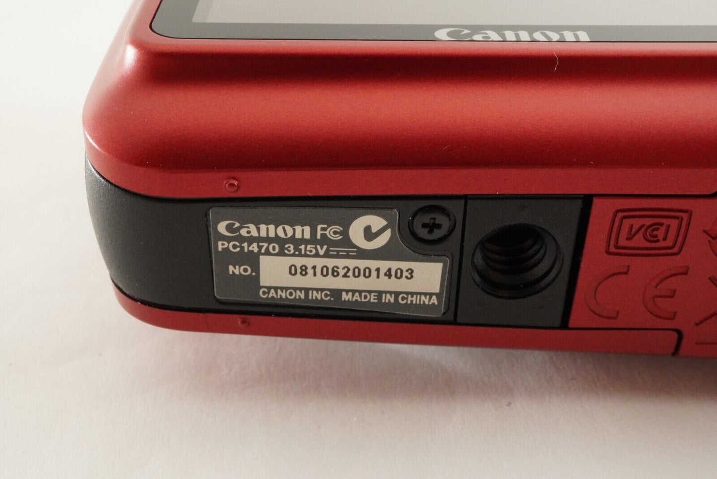 Canon PowerShot A495 Red In Box With 2GB SD Card Digital Camera from Japan #1460