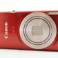 Canon IXY 200 Red With 4GB SDHC Card Compact Digital Camera from Japan #0873