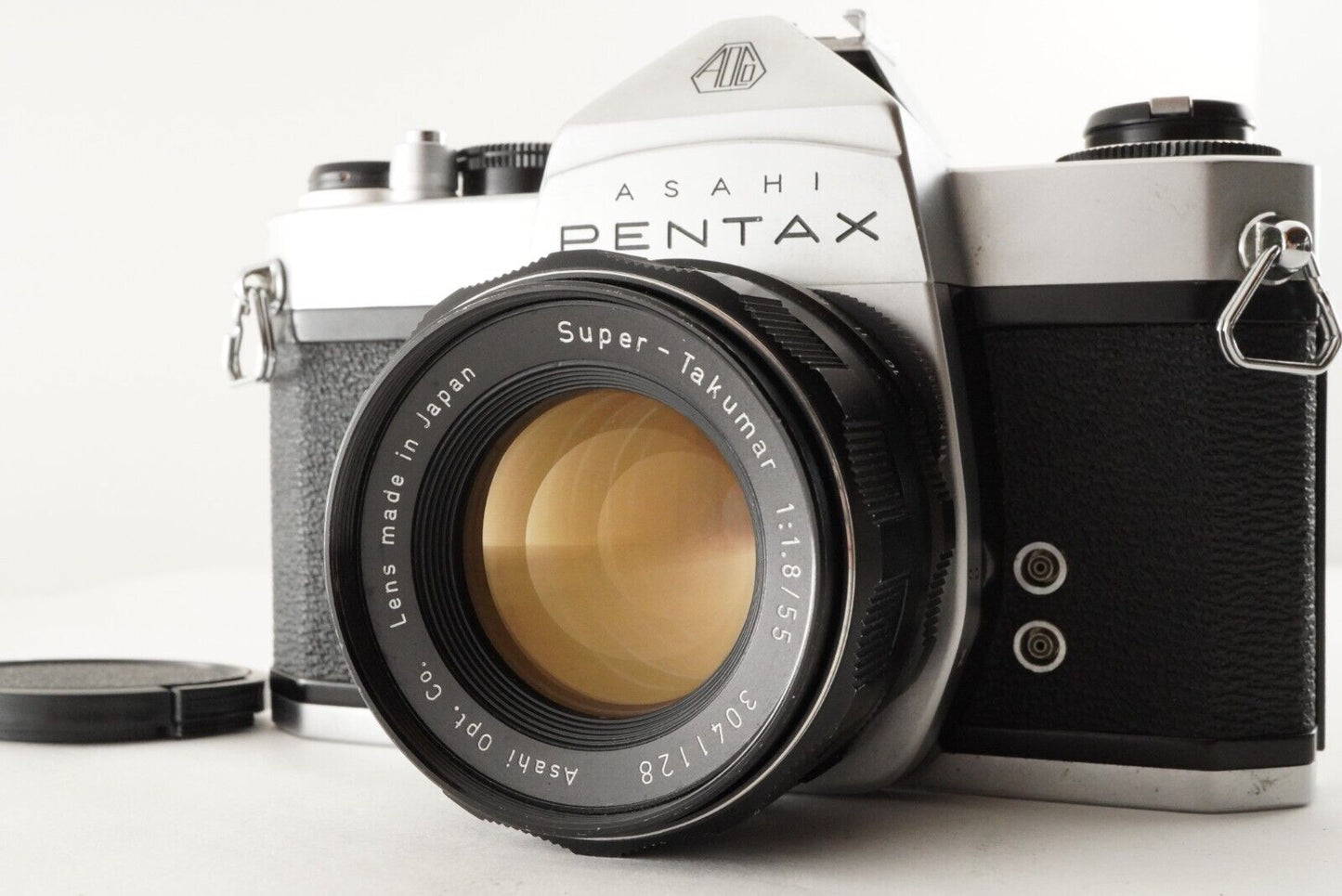 PENTAX SL + Super-Takumar 55mm F1.8 SLR 35mm Film Camera from Japan #9676