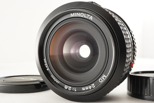 MINOLTA MD 24mm F2.8 MF Wide Angle Lens from Japan #0496