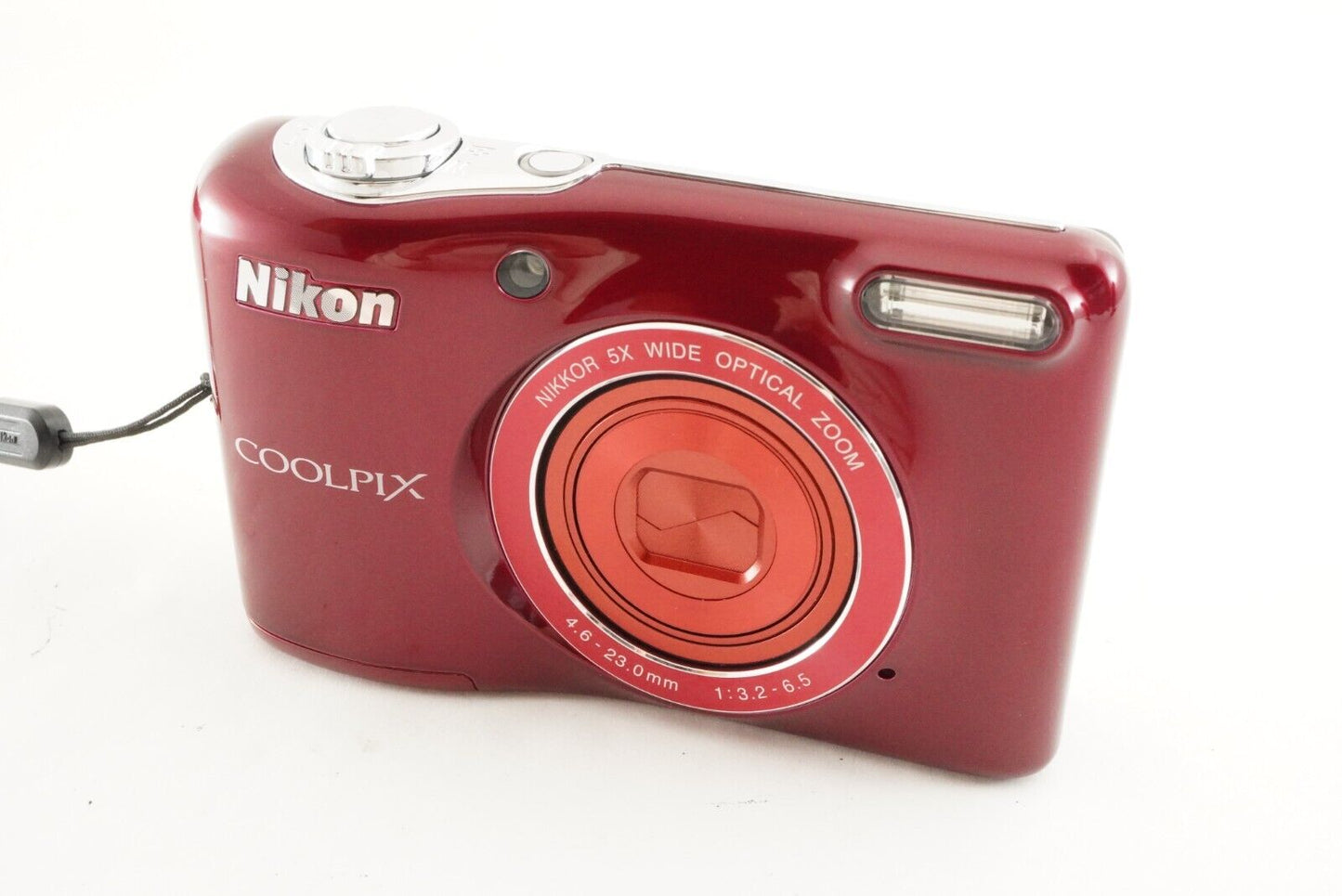 Nikon COOLPIX L32 Red In Box With 2GB SD Card Digital Camera from Japan #1464