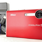 Nikon COOLPIX S5 Red With 2GB SD Card Point & Shoot Film Camera from Japan #8023