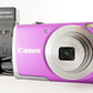 Canon PowerShot A3500 IS Purple & 4GB SDHC Card Digital Camera from Japan #0736