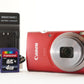 Canon IXY 160 Red 4GB SDHC Card Point & Shoot Digital Camera from Japan #1611