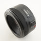 Canon EF 50mm F1.8 STM In Box AF Standard Prime Lens from Japan #1517