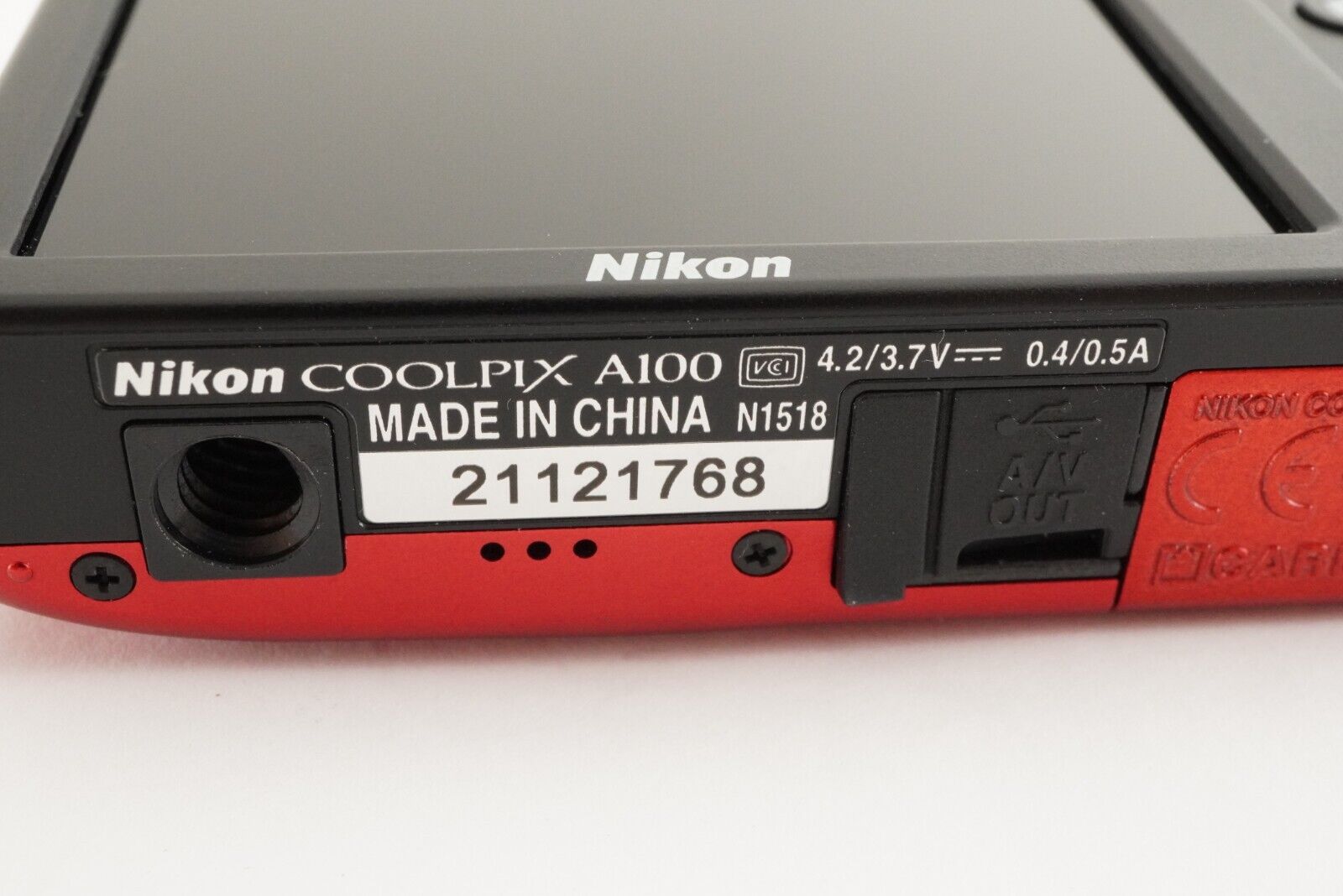 Nikon COOLPIX A100 Red With 4GB SDHC Card Digital Camera Nikon COOLPIX A100 Red With 4GB SDHC Card Digital Camera