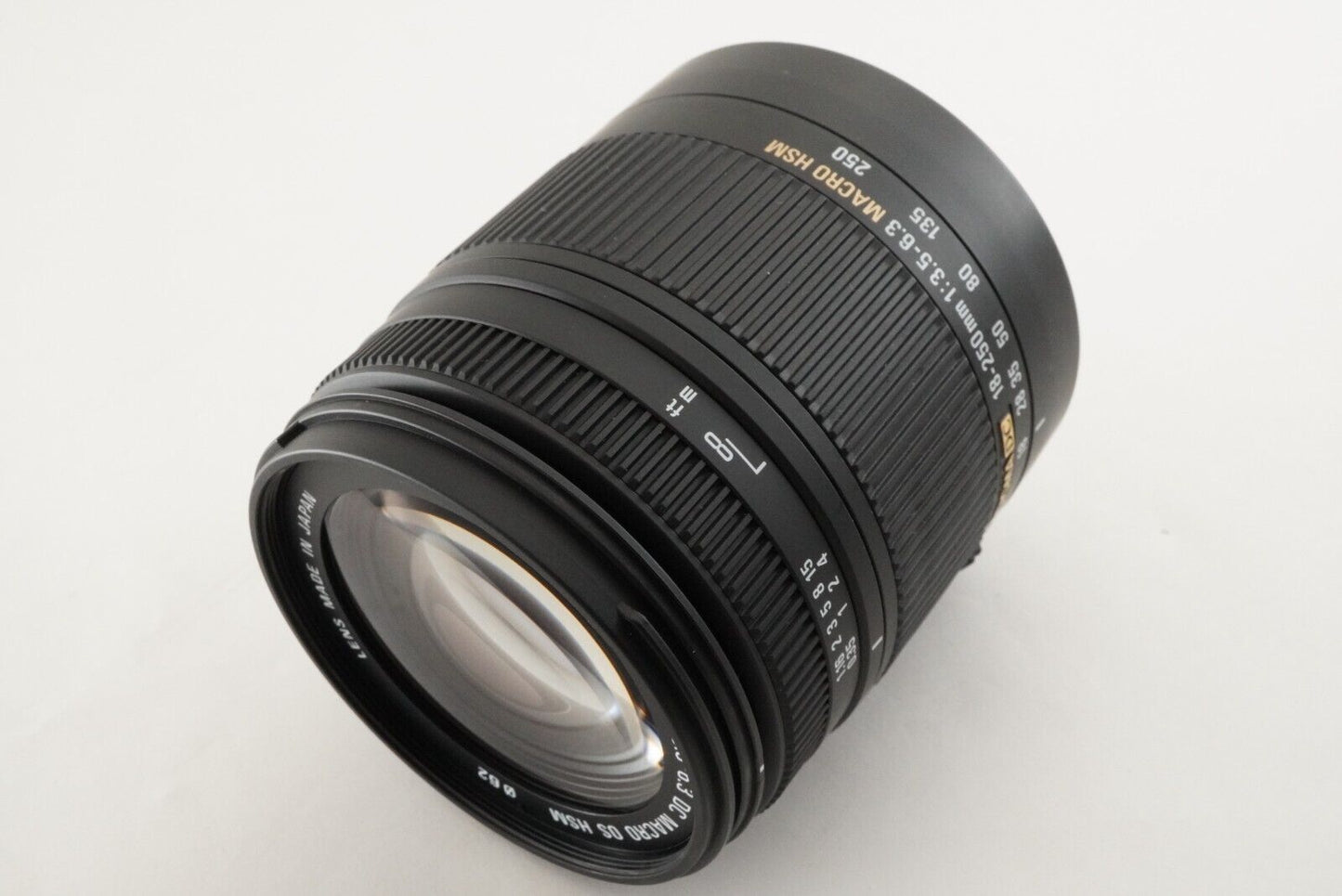 SIGMA 18-250mm F3.5-6.3 DC MACRO OS HSM For NIKON In Box Lens from Japan #8684