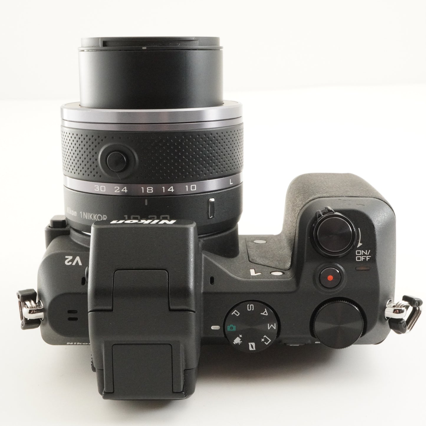 [3,314 Shots] Nikon 1 V2 + 10-30mm + 18.5mm In Box +4GB SDCard from Japan #11005