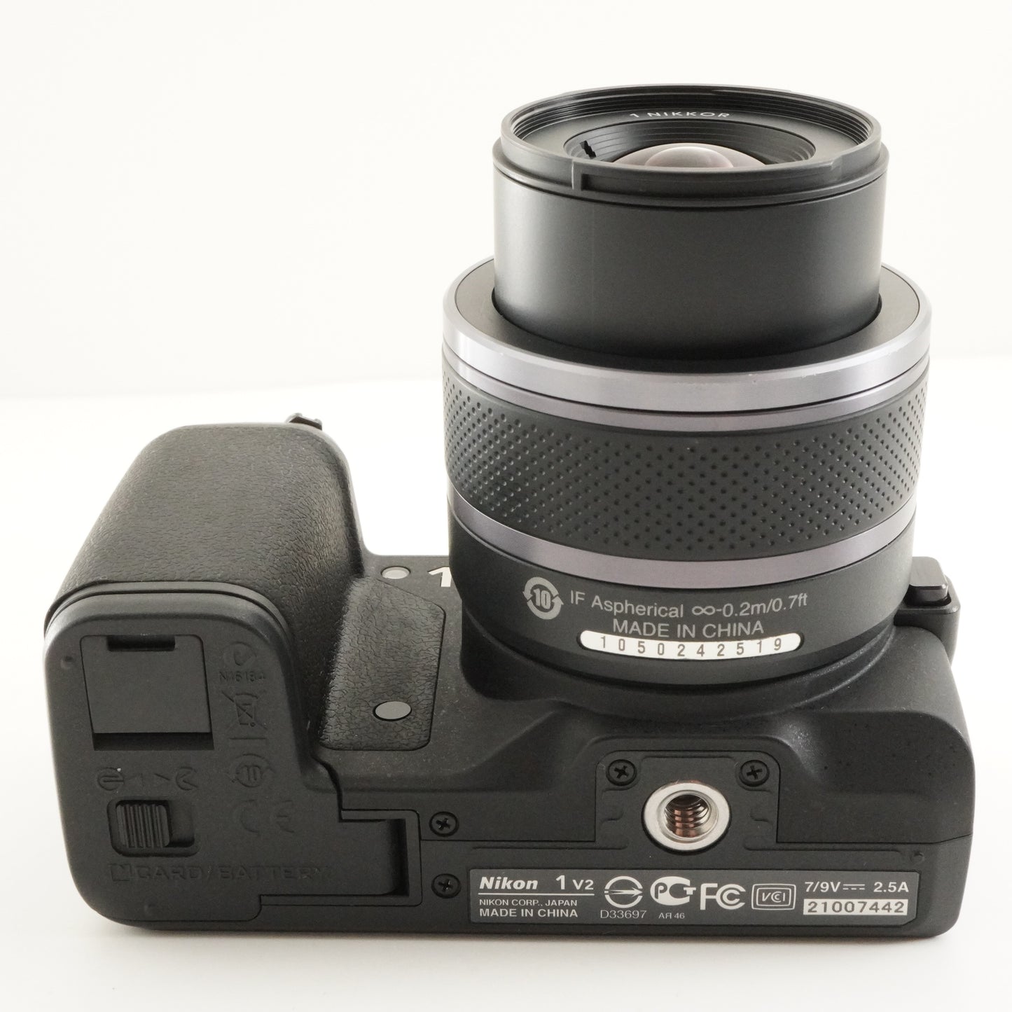 [3,314 Shots] Nikon 1 V2 + 10-30mm + 18.5mm In Box +4GB SDCard from Japan #11005