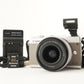 Canon EOS M100 Silver + EF-M 15-45mm IS STM + 4GB SDHC Card from Japan #11031
