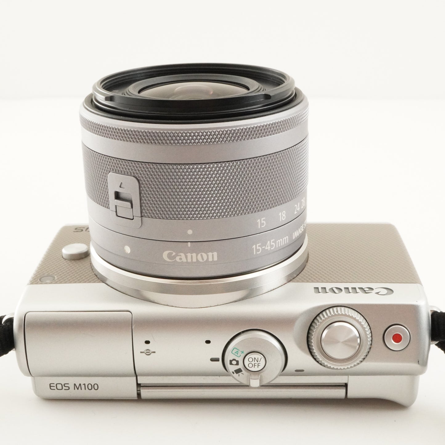 Canon EOS M100 Silver + EF-M 15-45mm IS STM + 4GB SDHC Card from Japan #11031