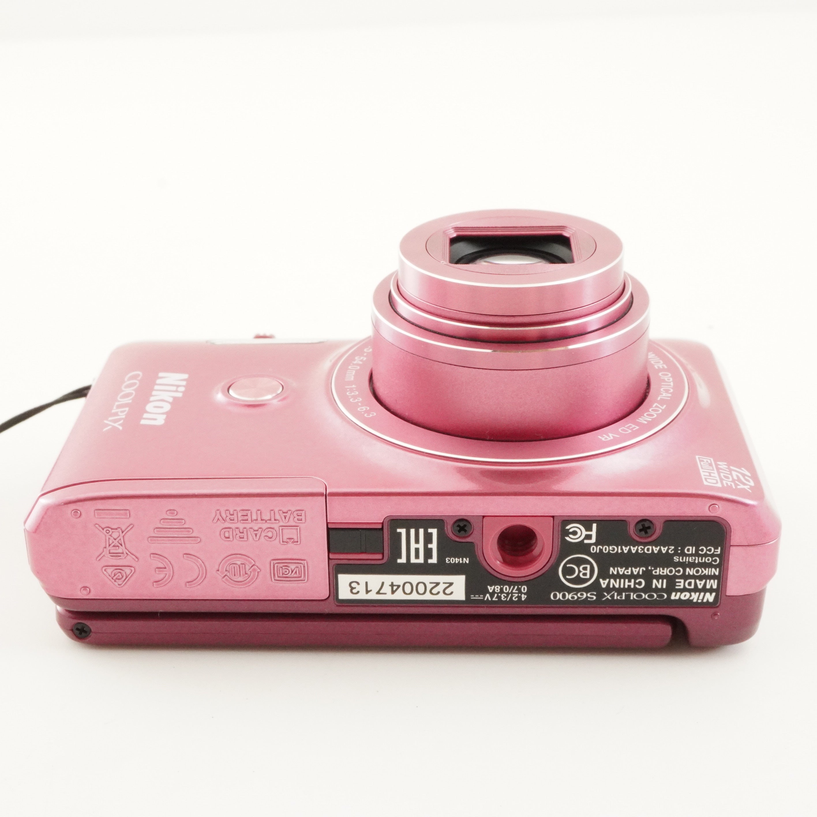 Nikon COOLPIX S6900 Pink In Box & 4GB SDHC Card Digital Camera