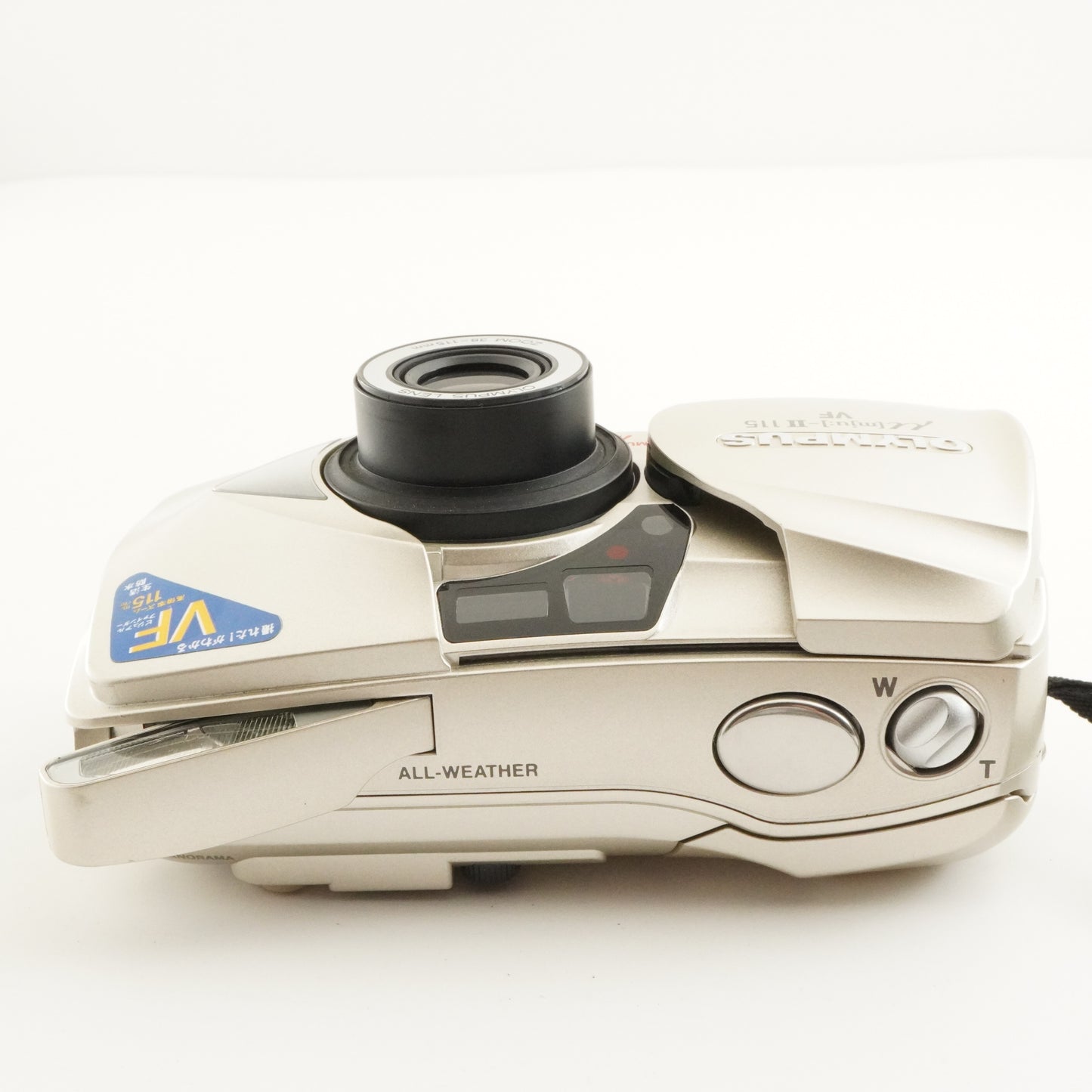 OLYMPUS mju II 115 VF [mju:] + RC-200 Film Camera from Japan #11123