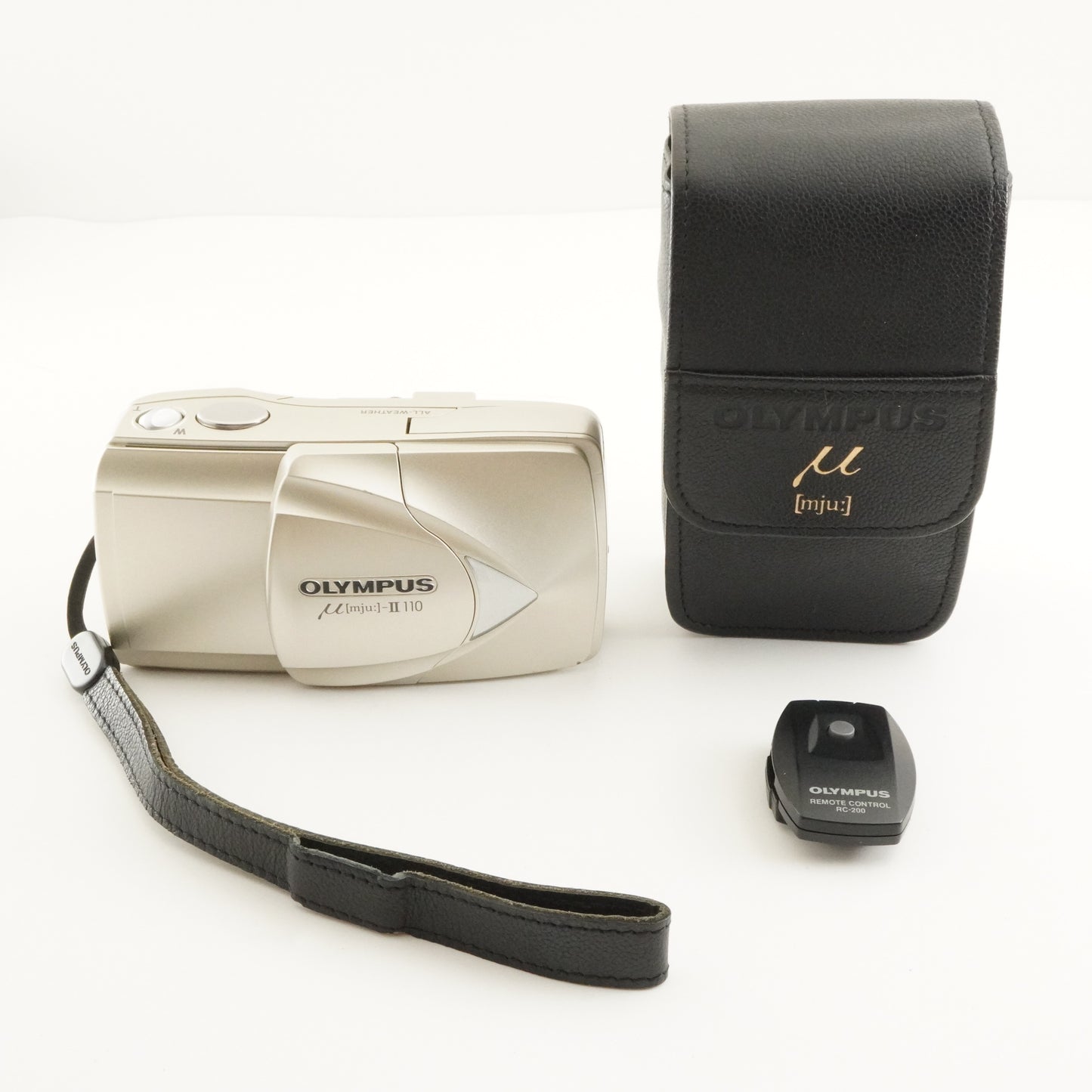 OLYMPUS mju II 110 [mju:] + Case + RC-200 Film Camera from Japan #11226