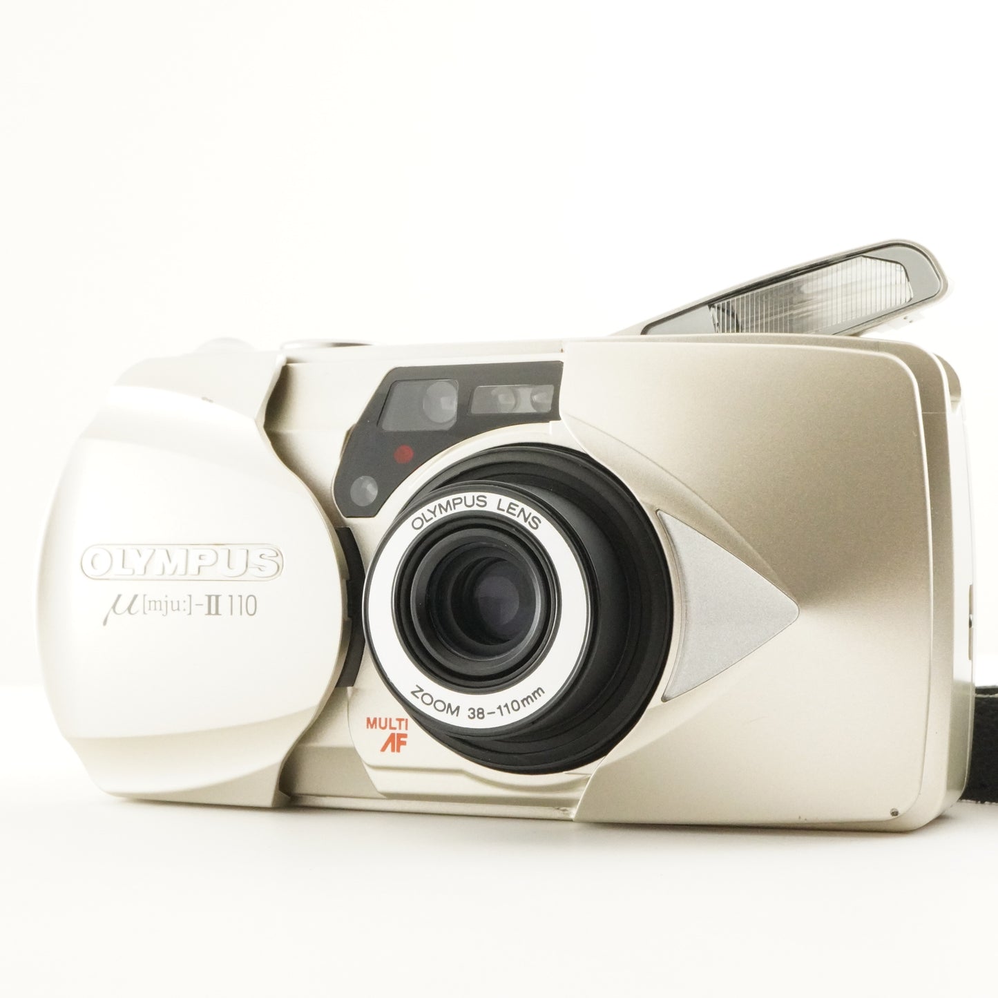 OLYMPUS mju II 110 [mju:] + Case + RC-200 Film Camera from Japan #11226