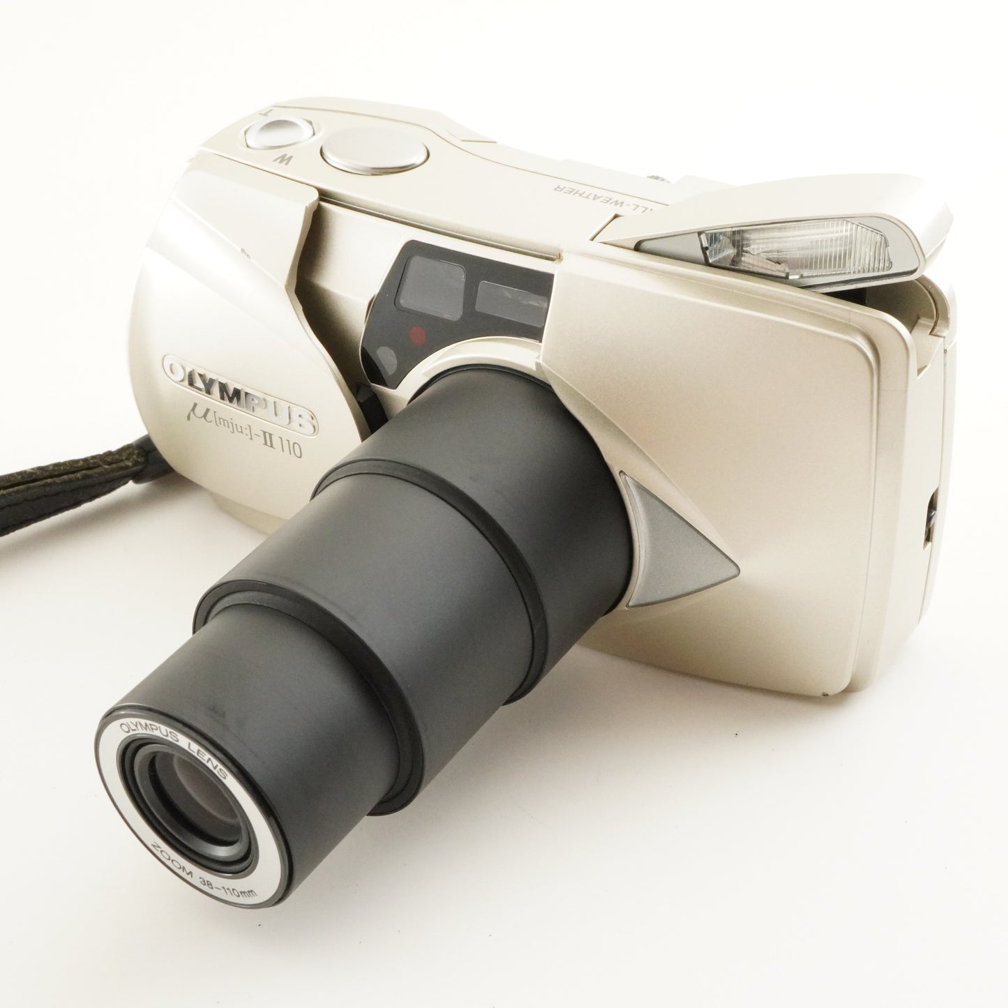 OLYMPUS mju II 110 [mju:] + Case + RC-200 Film Camera from Japan #11226