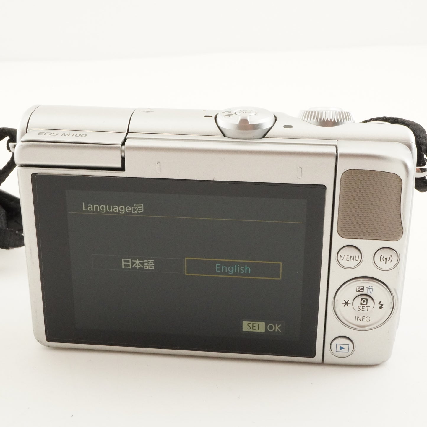 Canon EOS M100 Silver + 15-45 + 55-200 + EF-EOS M + 4GB SDHC from Japan #11295