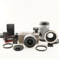 Canon EOS M100 Silver + 15-45 + 55-200 + EF-EOS M + 4GB SDHC from Japan #11295