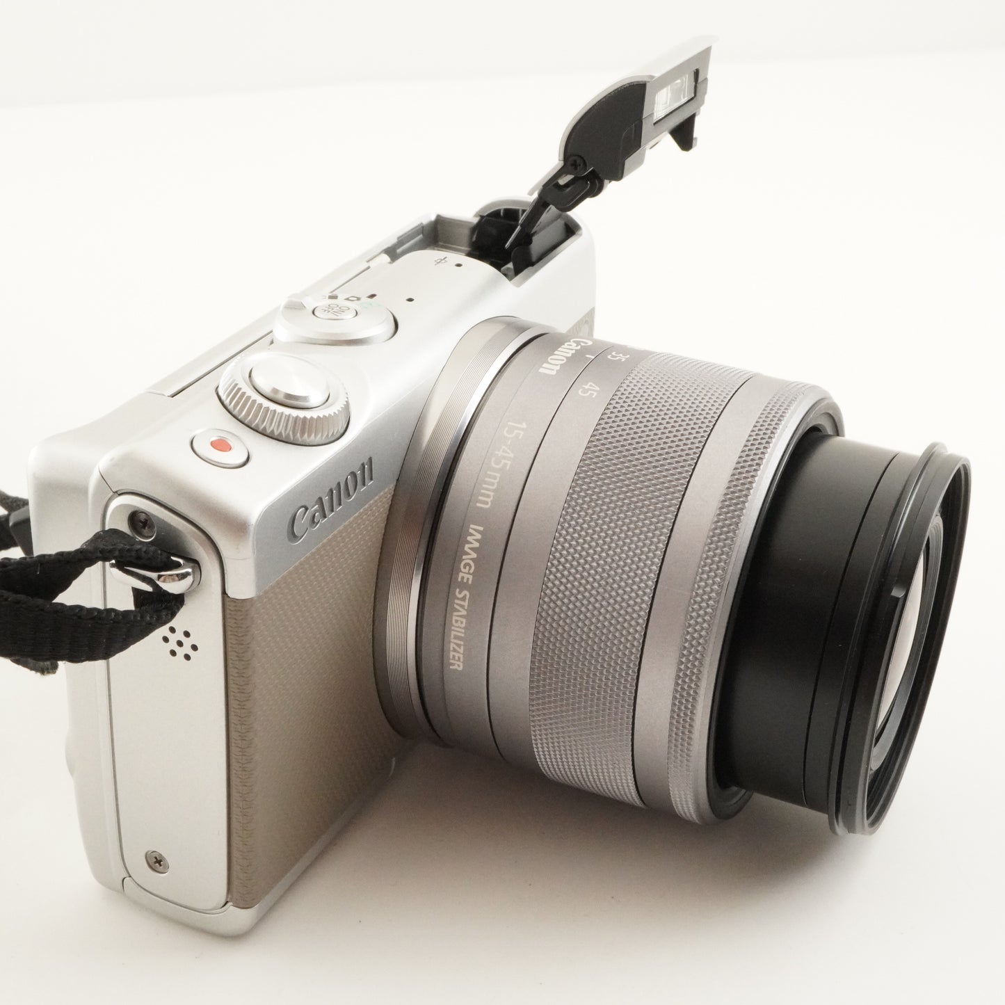 Canon EOS M100 Silver + 15-45 + 55-200 + EF-EOS M + 4GB SDHC from Japan #11295