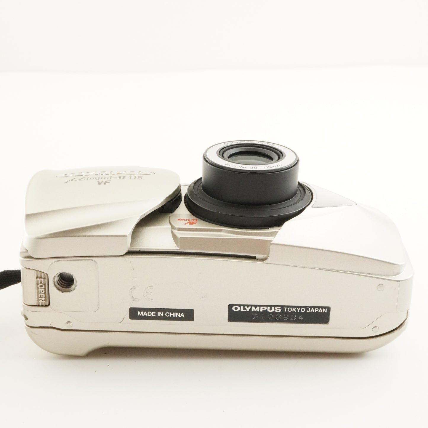 OLYMPUS mju II 115 VF [mju:] + RC-200 Film Camera from Japan #11299