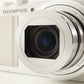 OLYMPUS STYLUS XZ-10 White + 4GB SDHC Card Digital Camera from Japan #11301