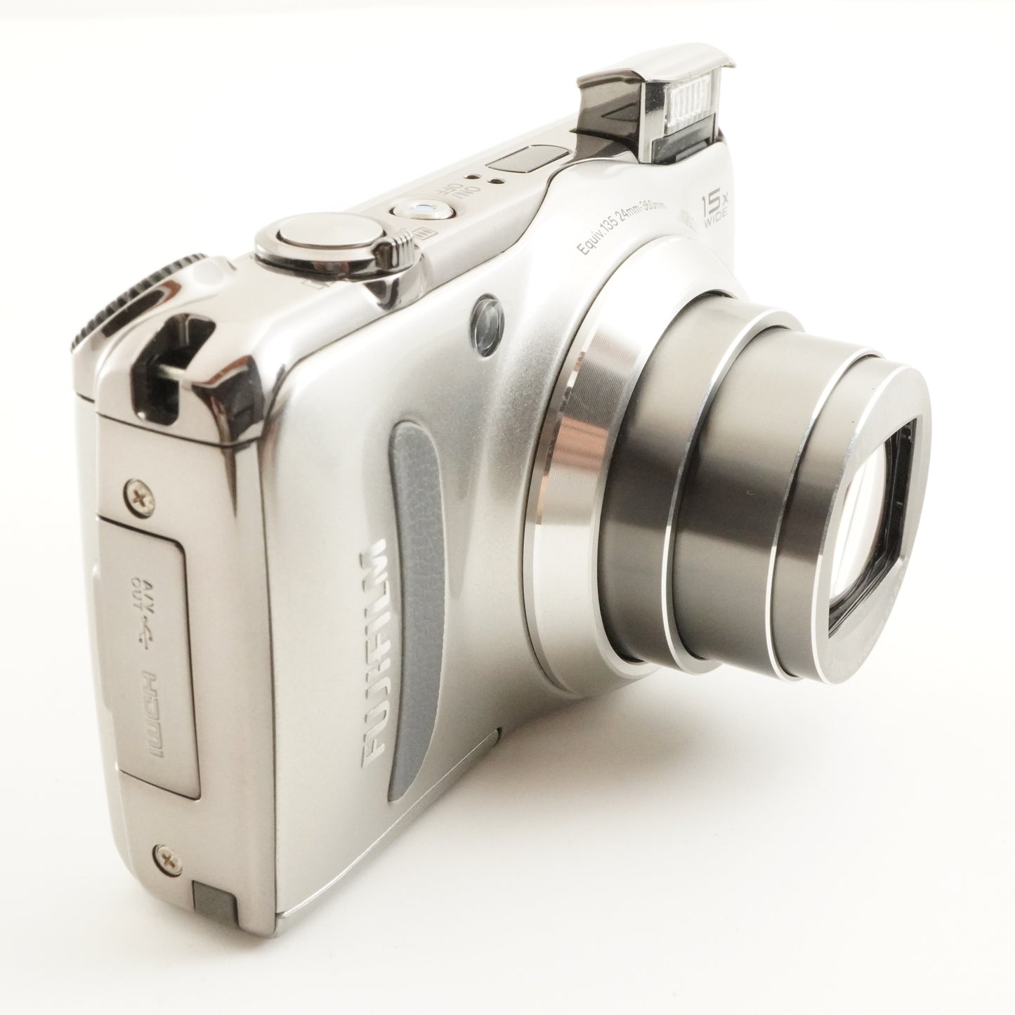FUJIFILM FinePix F300 EXR Silver + 4GB SDHC Card from Japan #11396