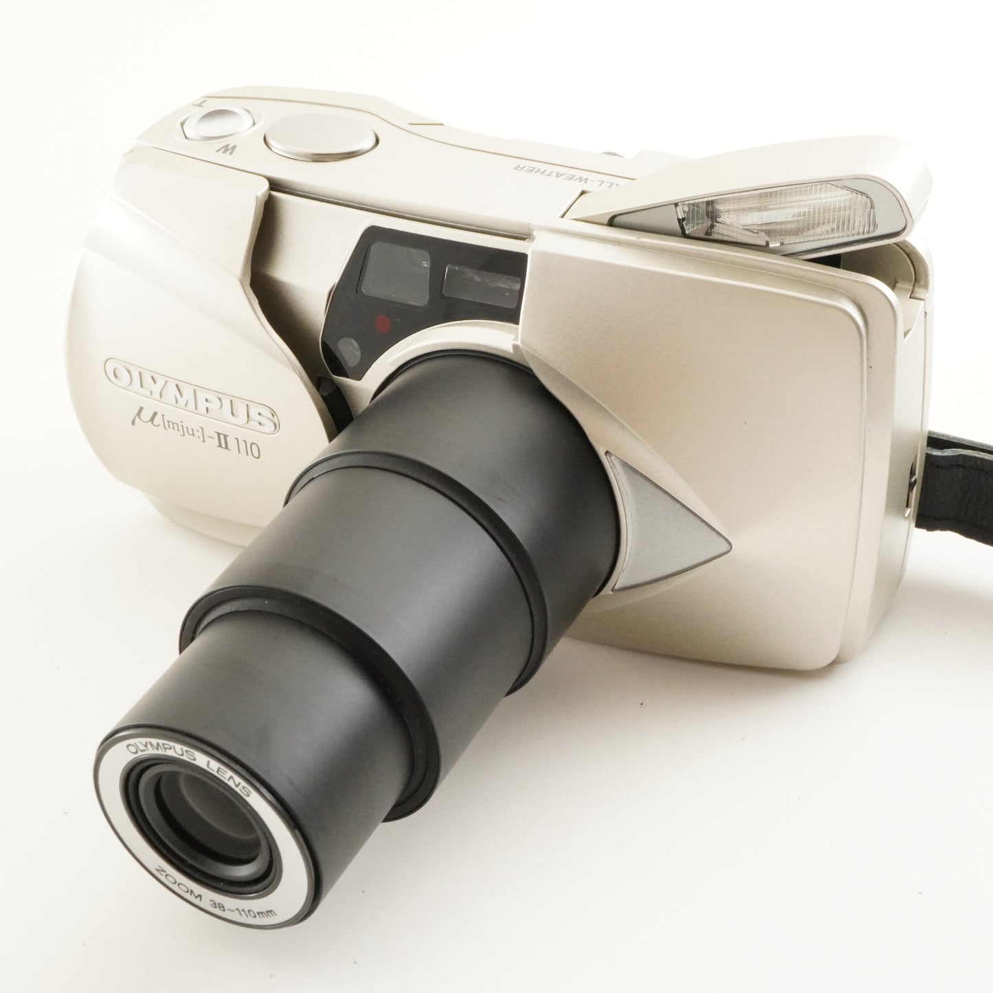 OLYMPUS mju II 110 [mju:] + Case + RC-200 Film Camera from Japan #11403