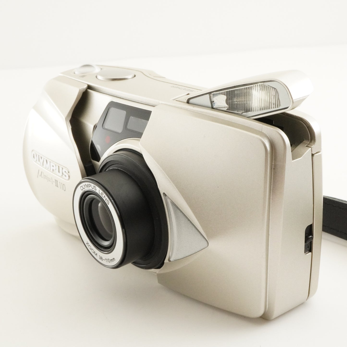 OLYMPUS mju II 110 [mju:] + Case + RC-200 Film Camera from Japan #11403