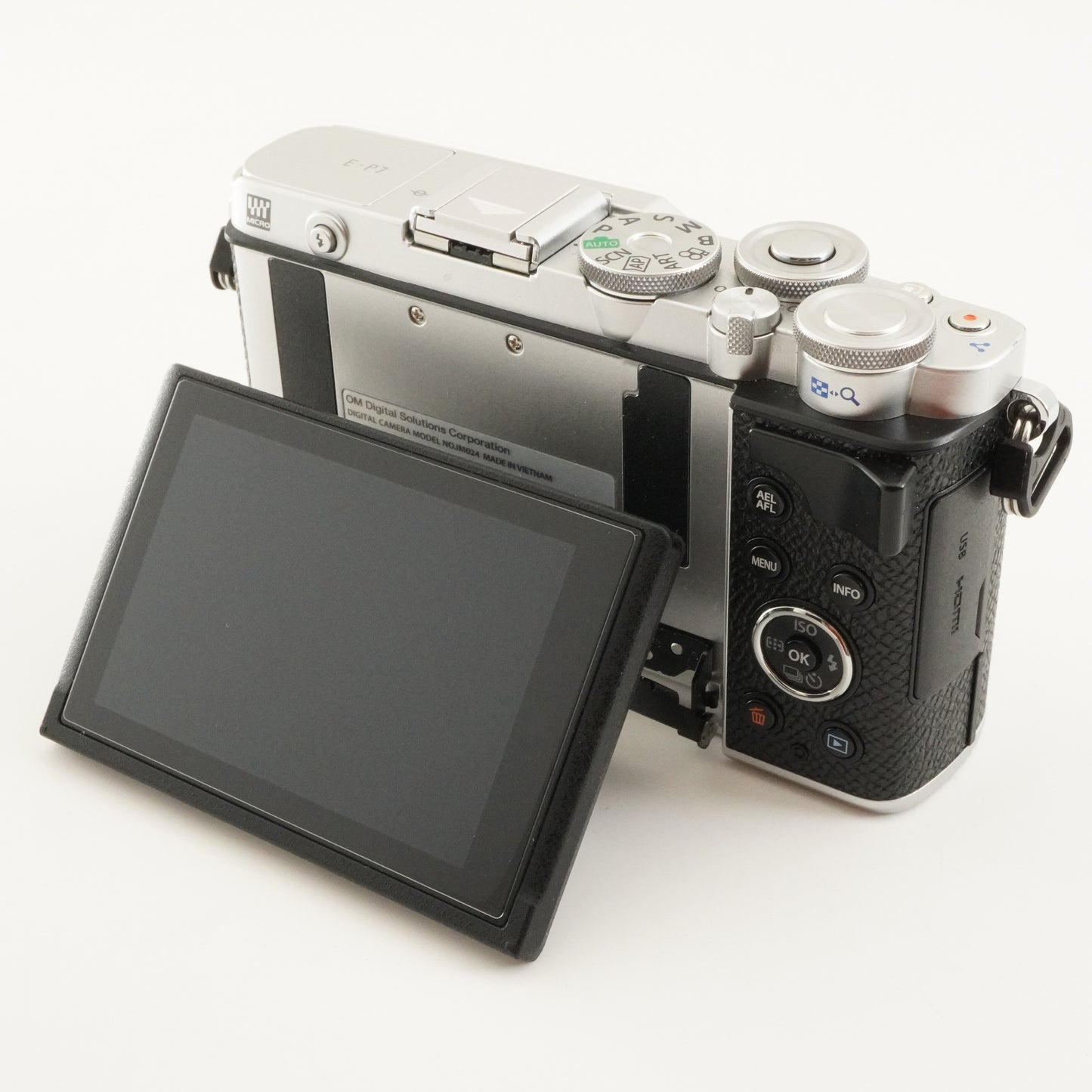 6,207 Shots / OLYMPUS PEN E-P7 Silver Mirrorless Camera from Japan #11417
