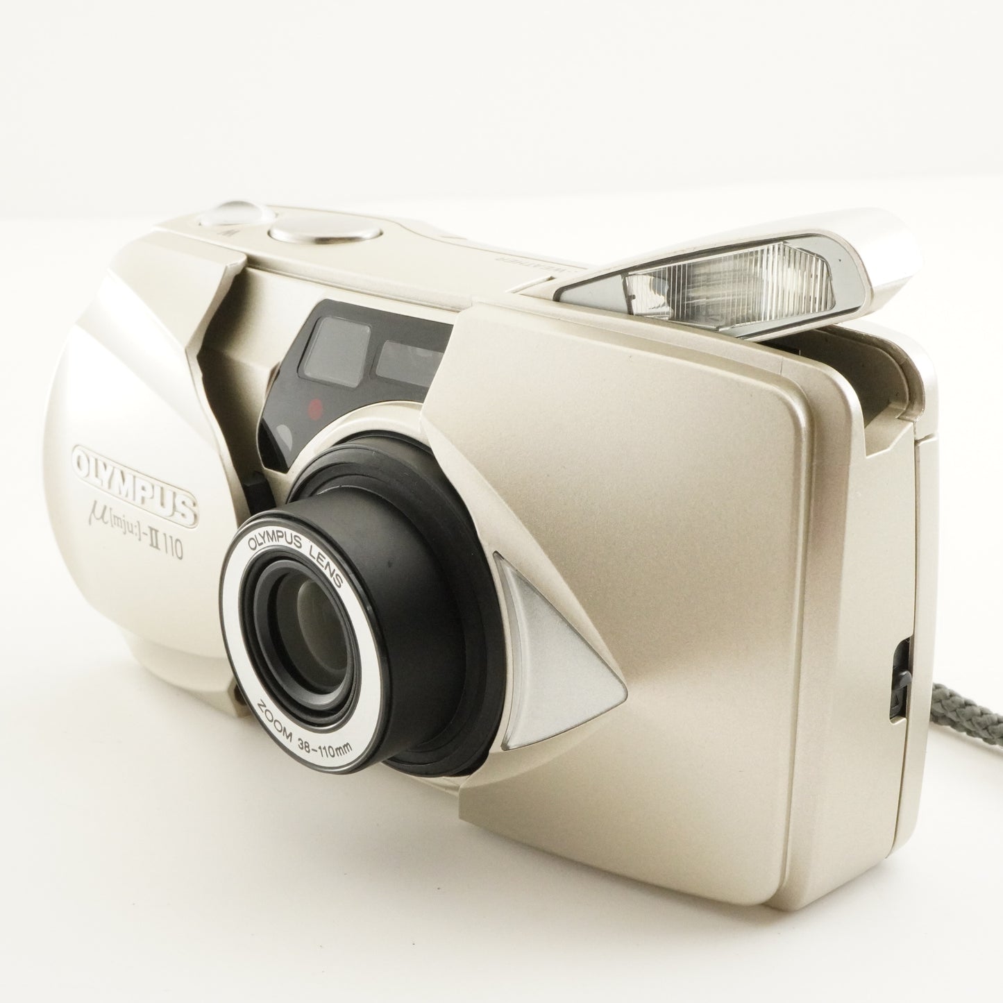 OLYMPUS mju II 110 [mju:] + RC-200 Point & Shoot Film Camera from Japan #11431