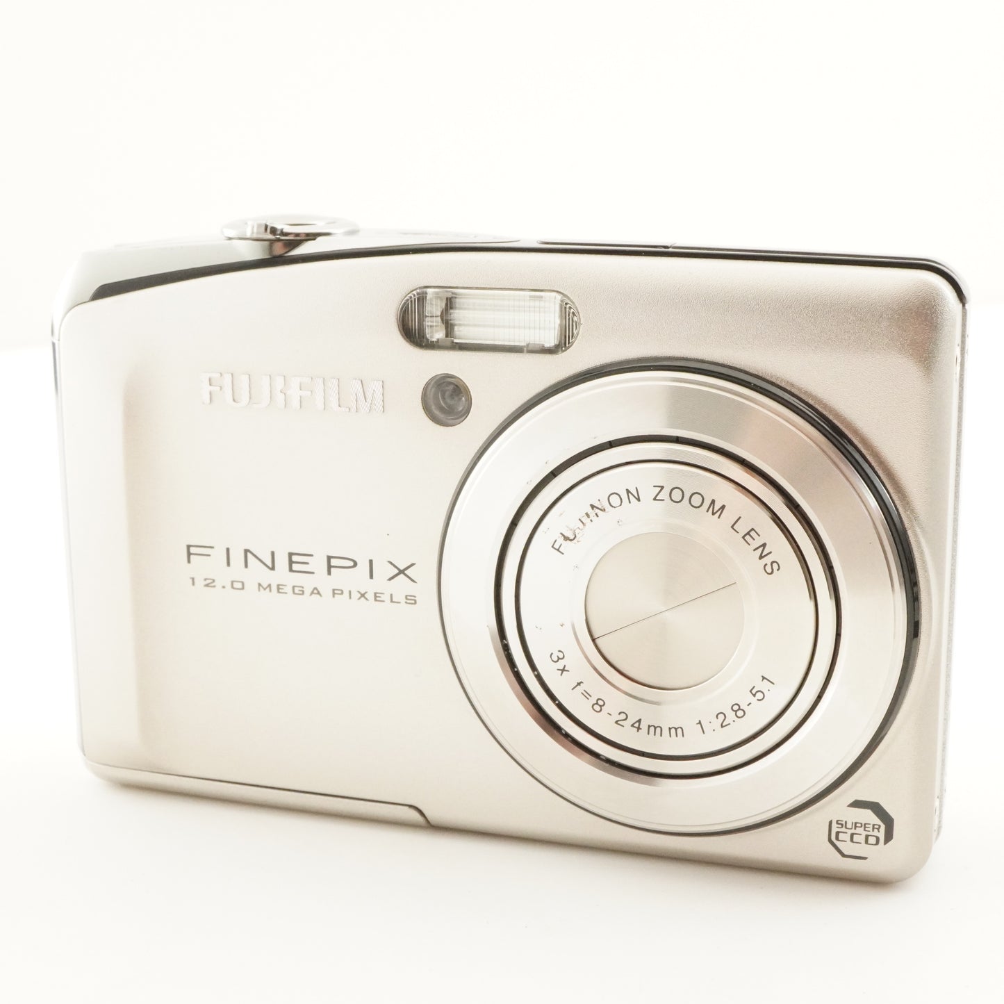 FUJIFILM FINEPIX F50fd Silver + 4GB SDHC Card Digital Camera from Japan #11687