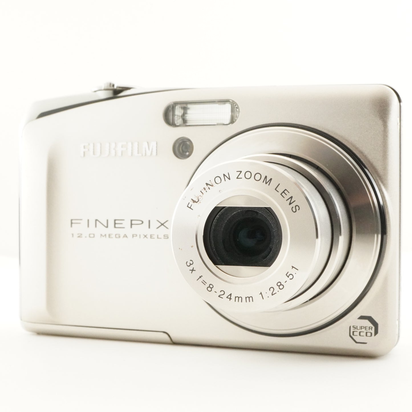 FUJIFILM FINEPIX F50fd Silver + 4GB SDHC Card Digital Camera from Japan #11687