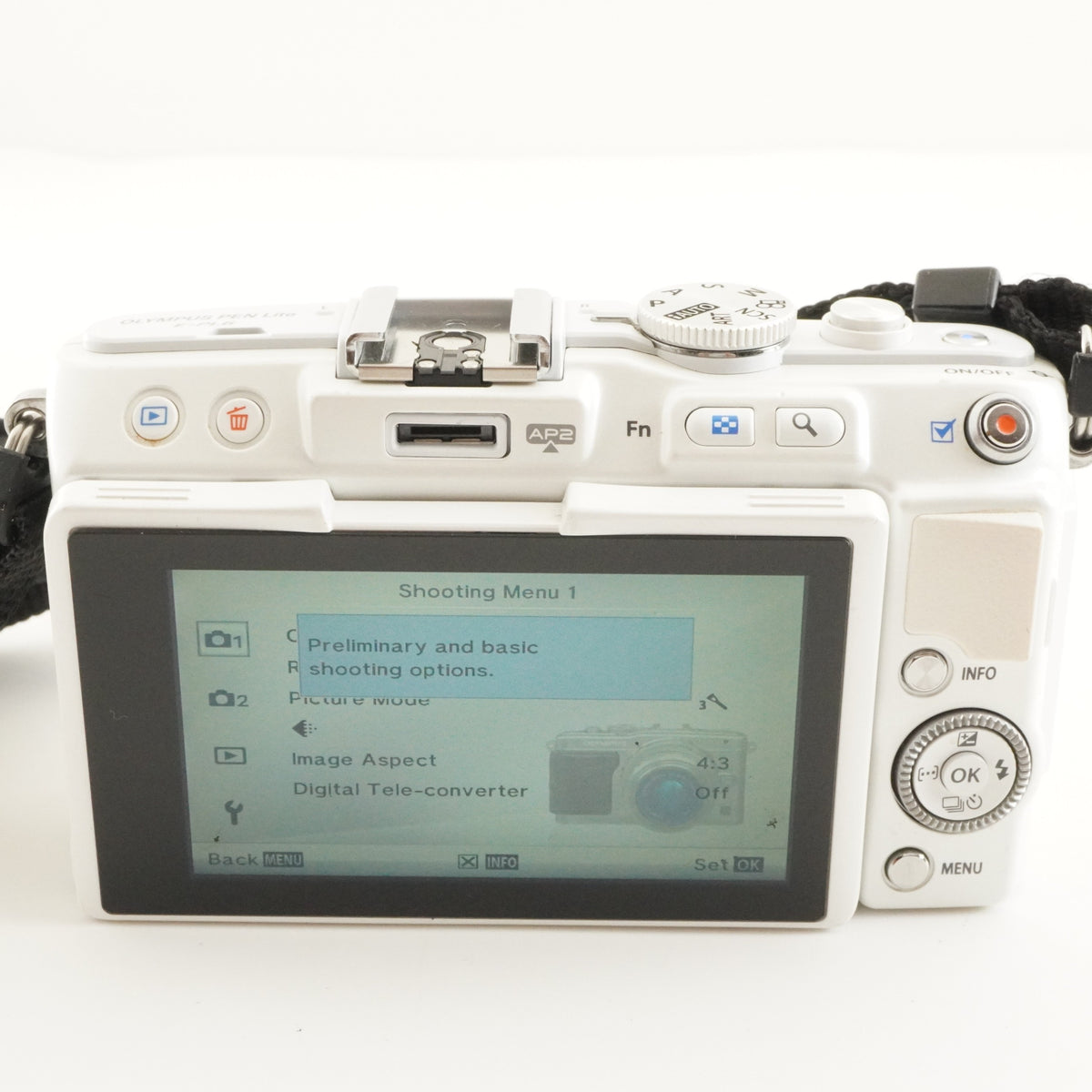 4,897 Shots/ OLYMPUS PEN E-PL6 White 14-42mm II R + 8GB SDCard from Japan #11696