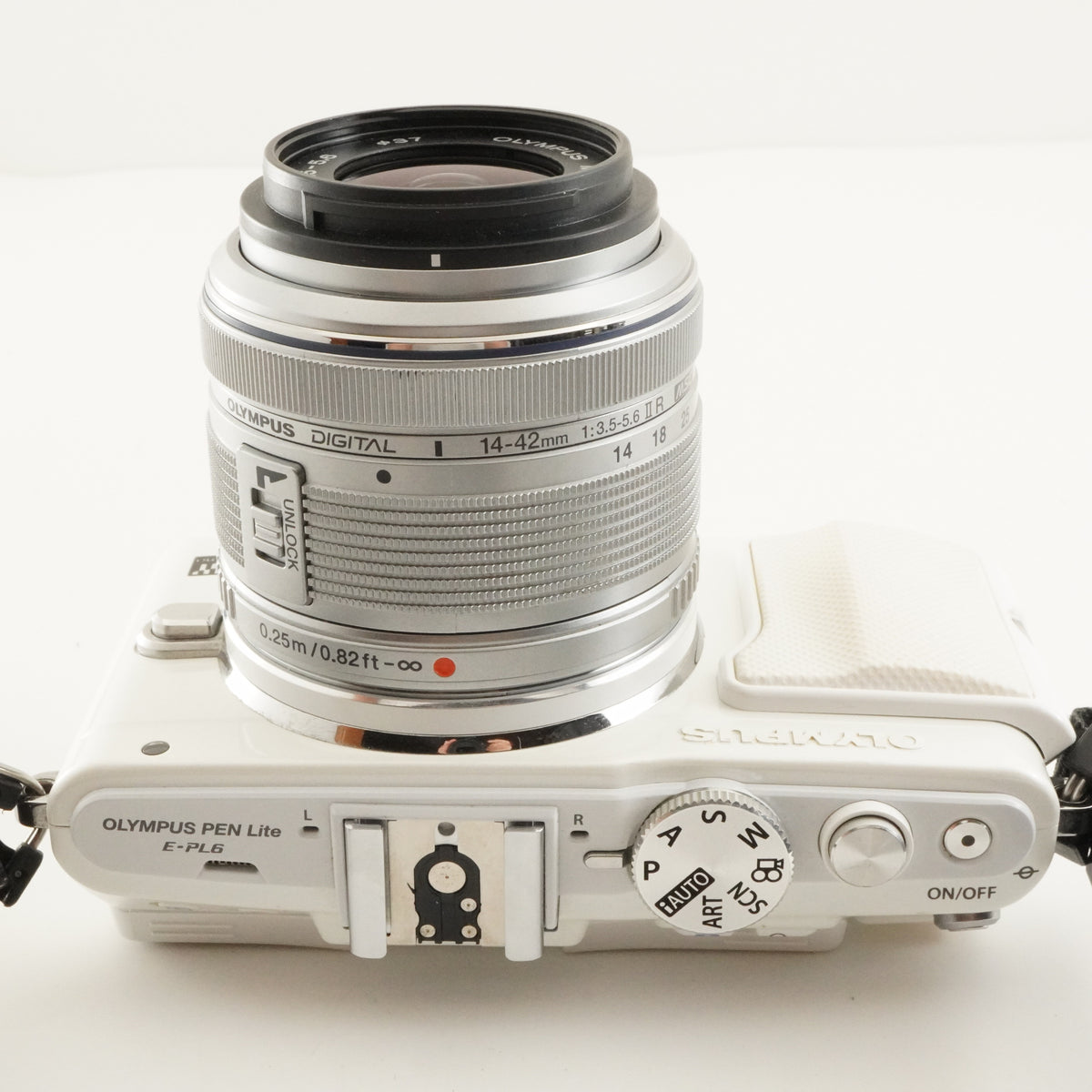 4,897 Shots/ OLYMPUS PEN E-PL6 White 14-42mm II R + 8GB SDCard from Japan #11696