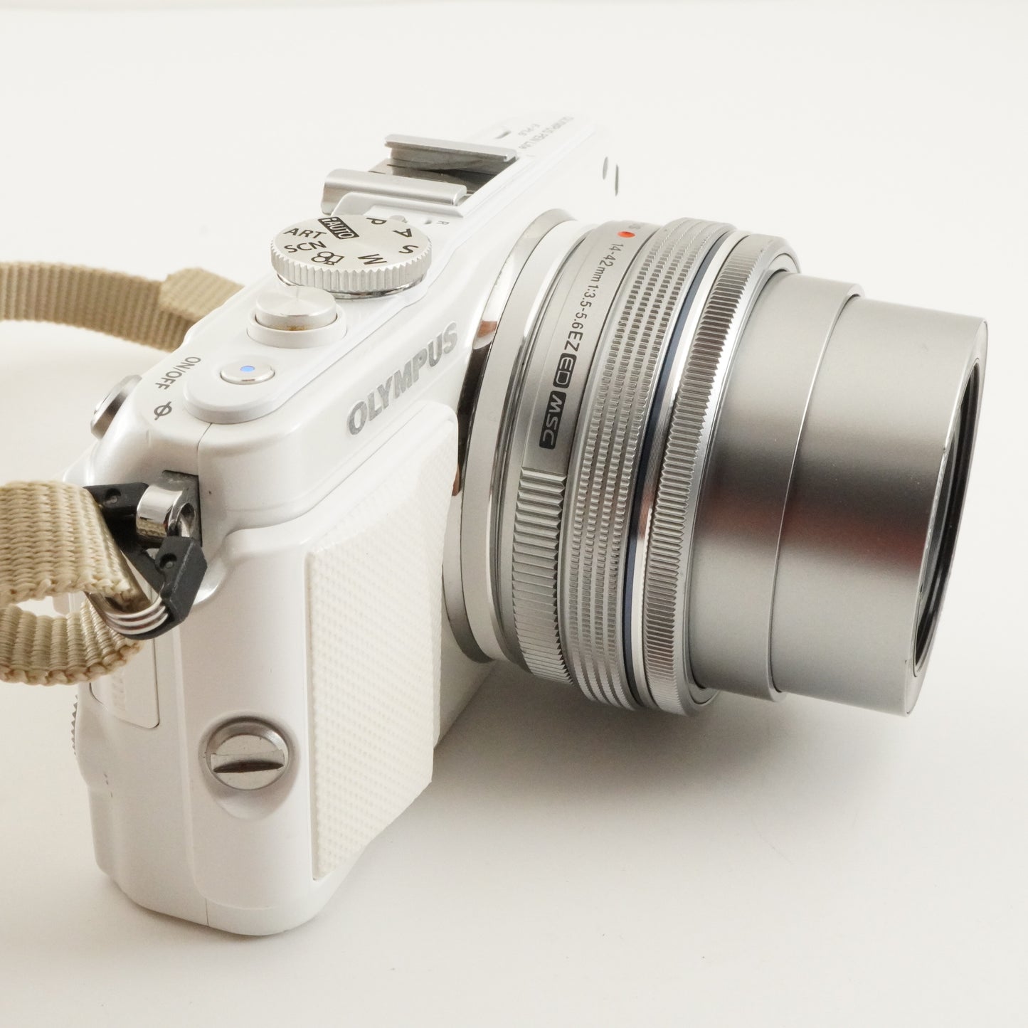 10,180 Shots/ OLYMPUS PEN Lite E-PL6 White+14-42+40-150+4GB SD from Japan #11866