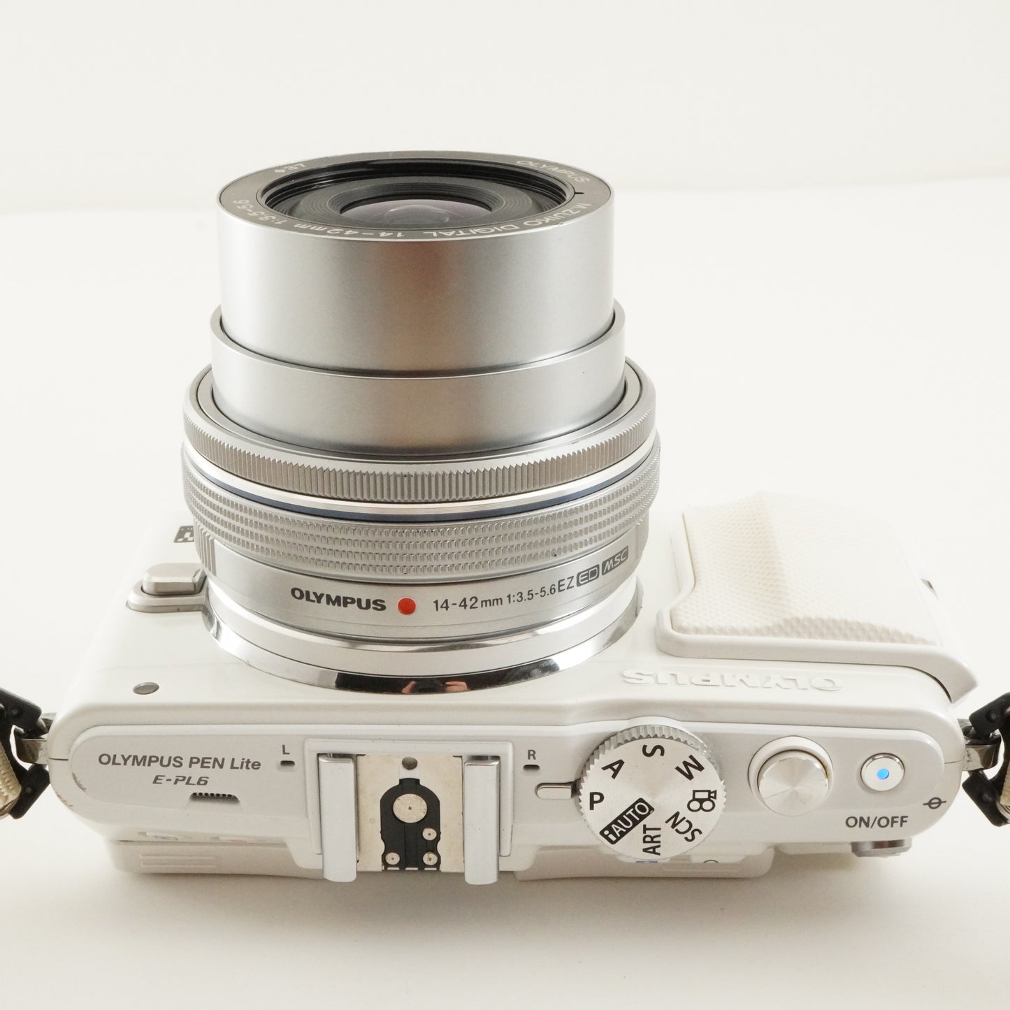 10,180 Shots/ OLYMPUS PEN Lite E-PL6 White+14-42+40-150+4GB SD from Japan #11866