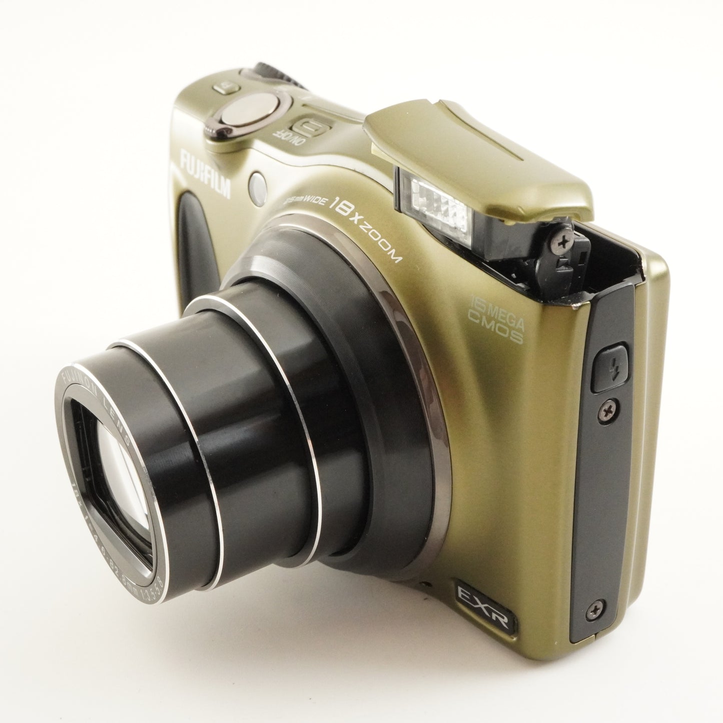 FUJIFILM FINEPIX F820 EXR Olive Green & 4GB SDHC Card from Japan #12165
