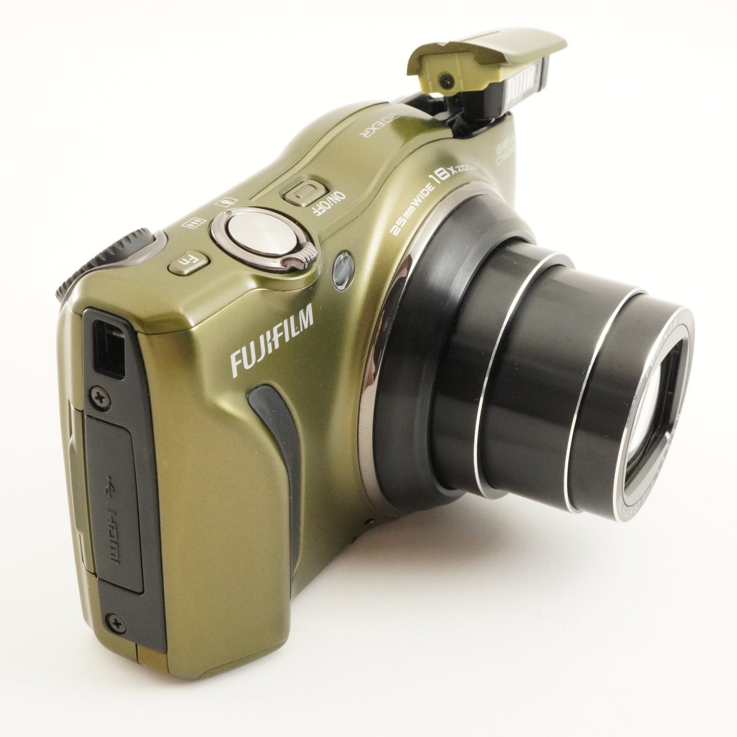 FUJIFILM FINEPIX F820 EXR Olive Green & 4GB SDHC Card from Japan #12165