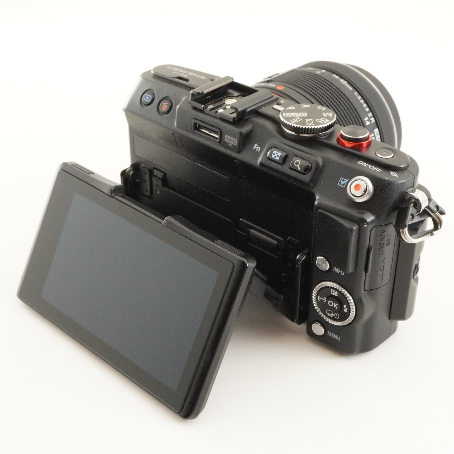4,266 Shots / OLYMPUS PEN E-PL6 Black + 14-42mm + 4GB SDCard from Japan #12181