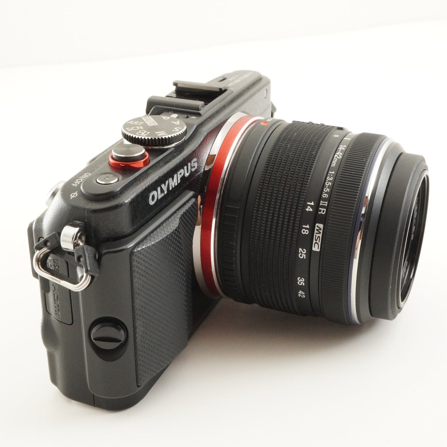 4,266 Shots / OLYMPUS PEN E-PL6 Black + 14-42mm + 4GB SDCard from Japan #12181