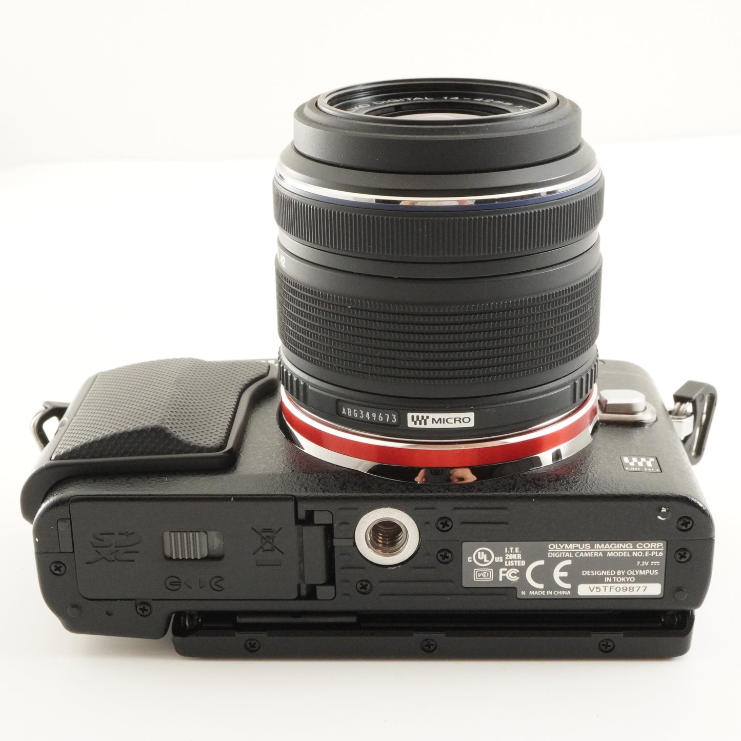 4,266 Shots / OLYMPUS PEN E-PL6 Black + 14-42mm + 4GB SDCard from Japan #12181